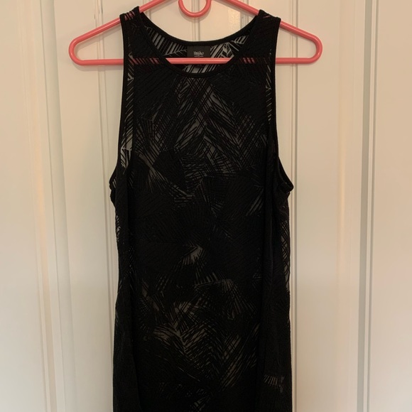 Mossimo Supply Co. Tops - Mossimo Black Sheer Women’s Size Large Long Flowy Tank Top NWOT!